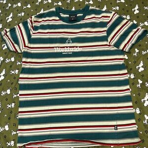 Huf stripped shirt medium